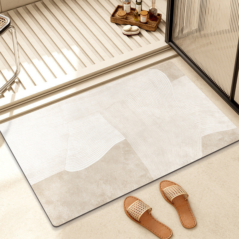 Abstract Geometric Pattern Bath Mat