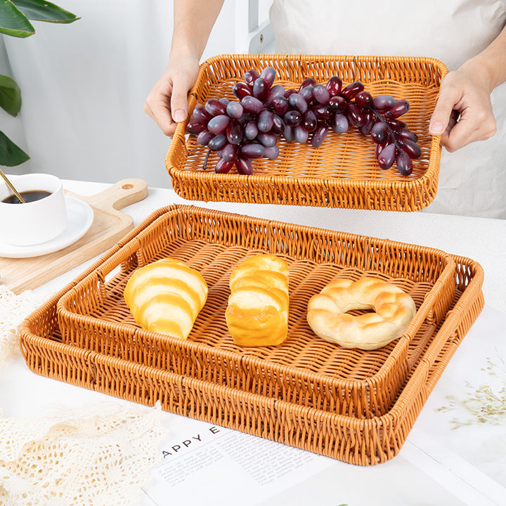 Rectangular Woven Serving Tray Kalsten