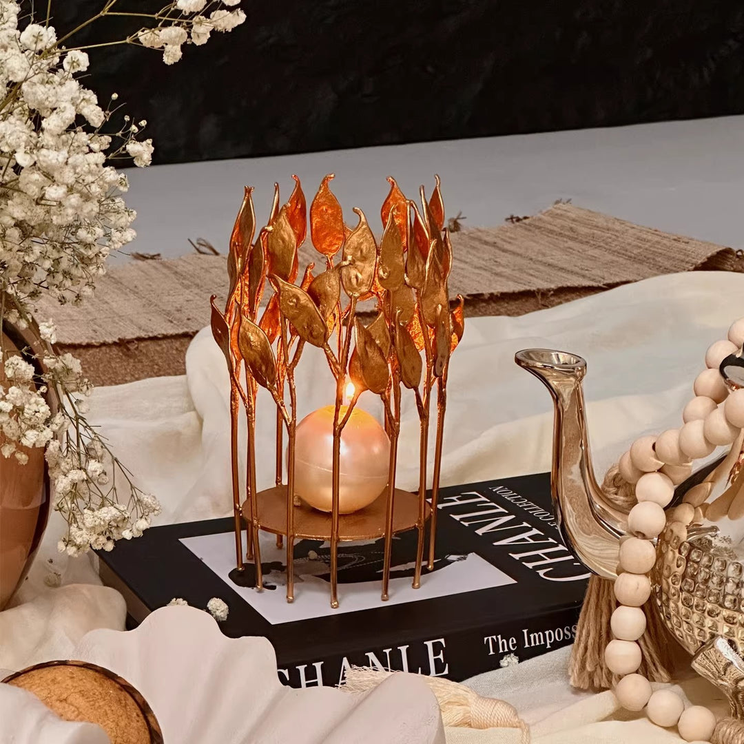 Artistic Leaf Candle Holder