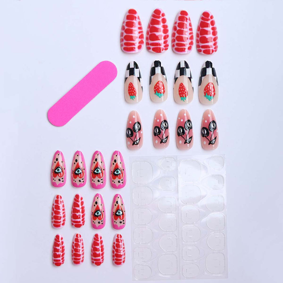 Creative Nail Art with Fruity Motifs and Eye-Catching Designs Kalsten