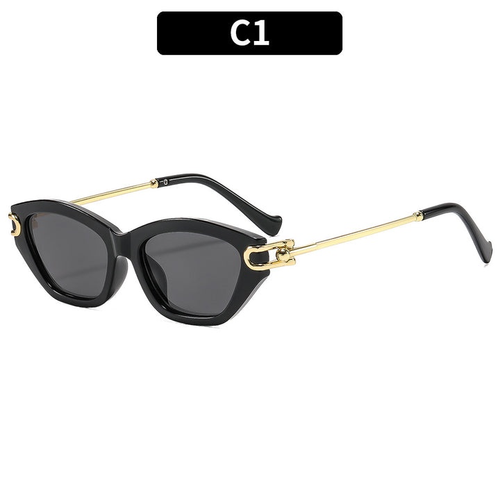 Geometric Cat-Eye Sunglasses