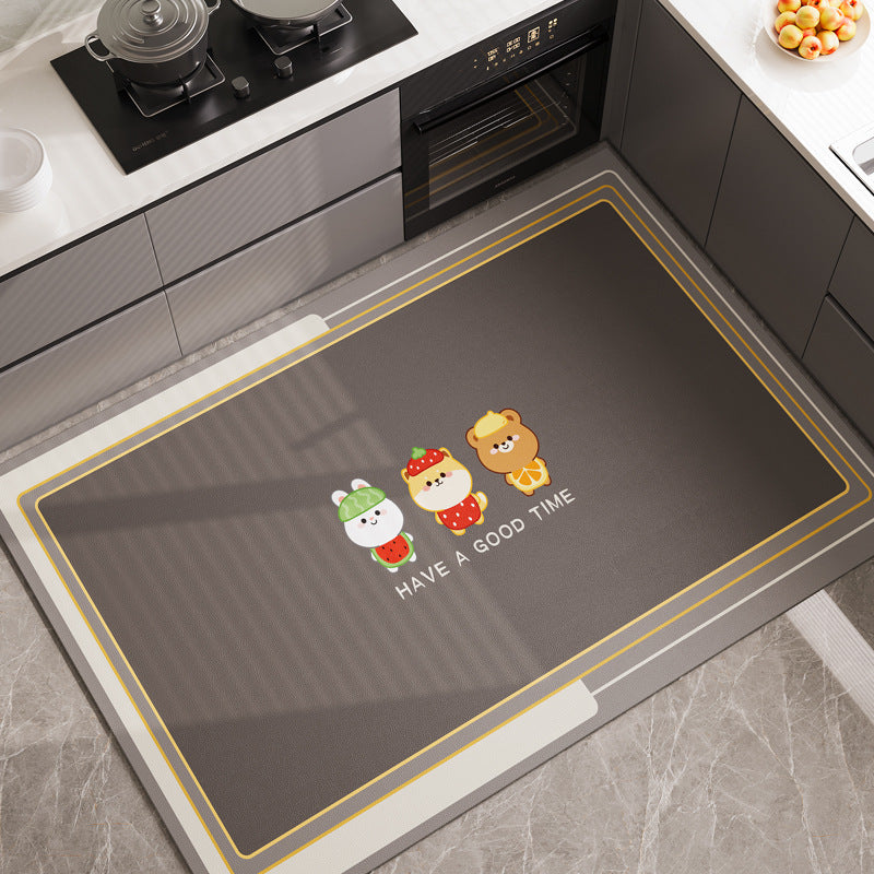 Fun Animal-Themed Kitchen Comfort Mat