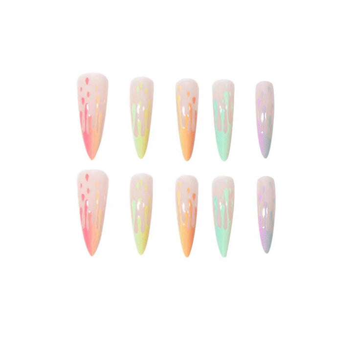 Artificial nail tips in drop design Kalsten