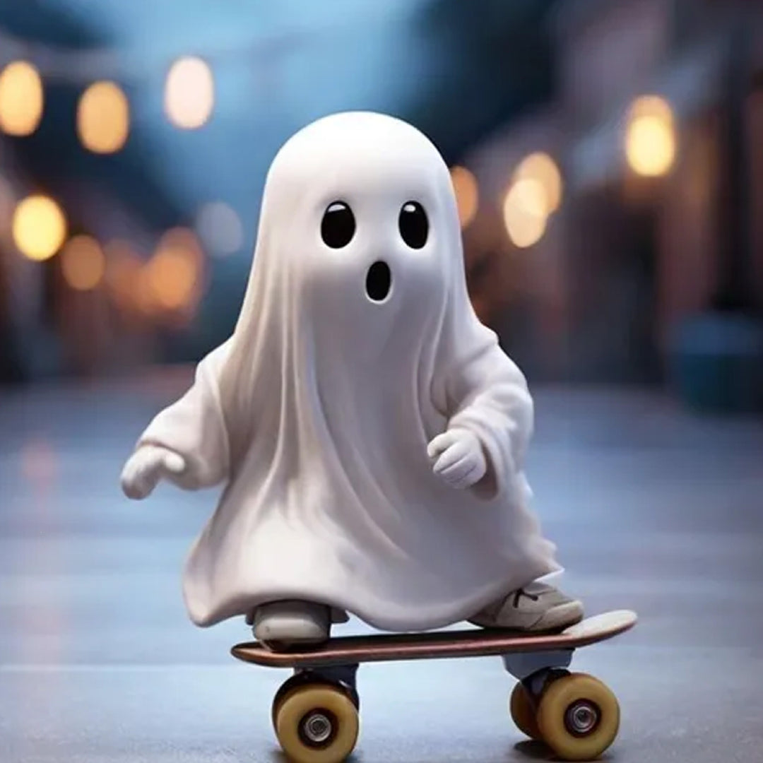 Decorative skateboard ghost figure Kalsten