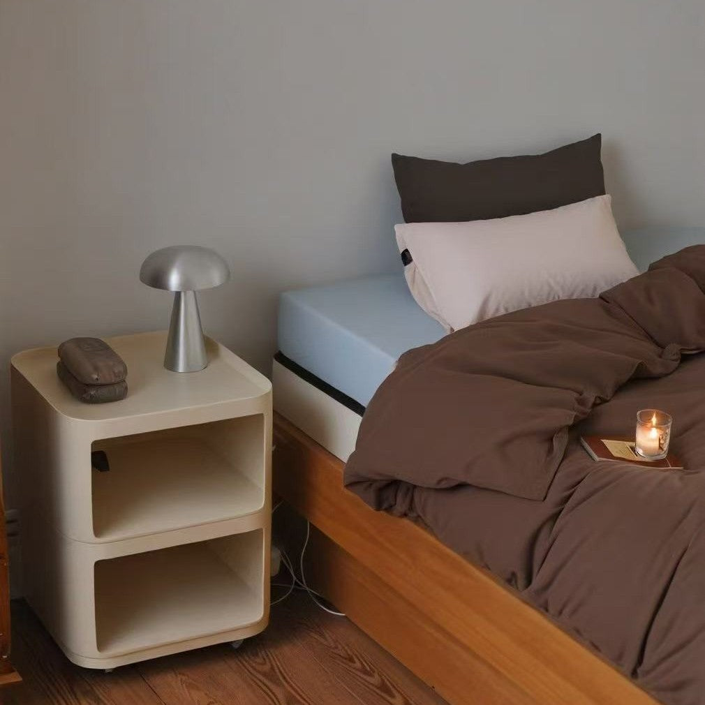 Premium cotton satin duvet cover set with fitted sheet and pillowcases