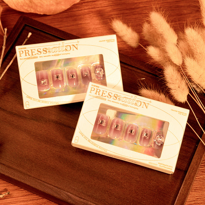 Artful Acrylic Nails with Glitter Design Kalsten
