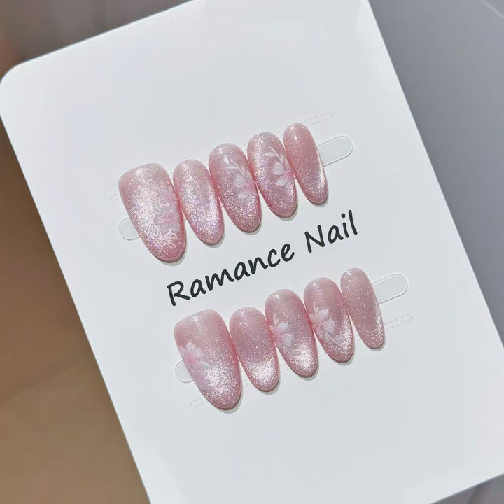 Floral Design Press-On Nail Set Kalsten