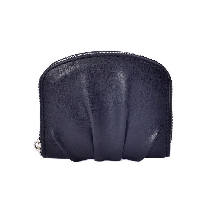Sophisticated Textured Leather Coin Pouch Kalsten