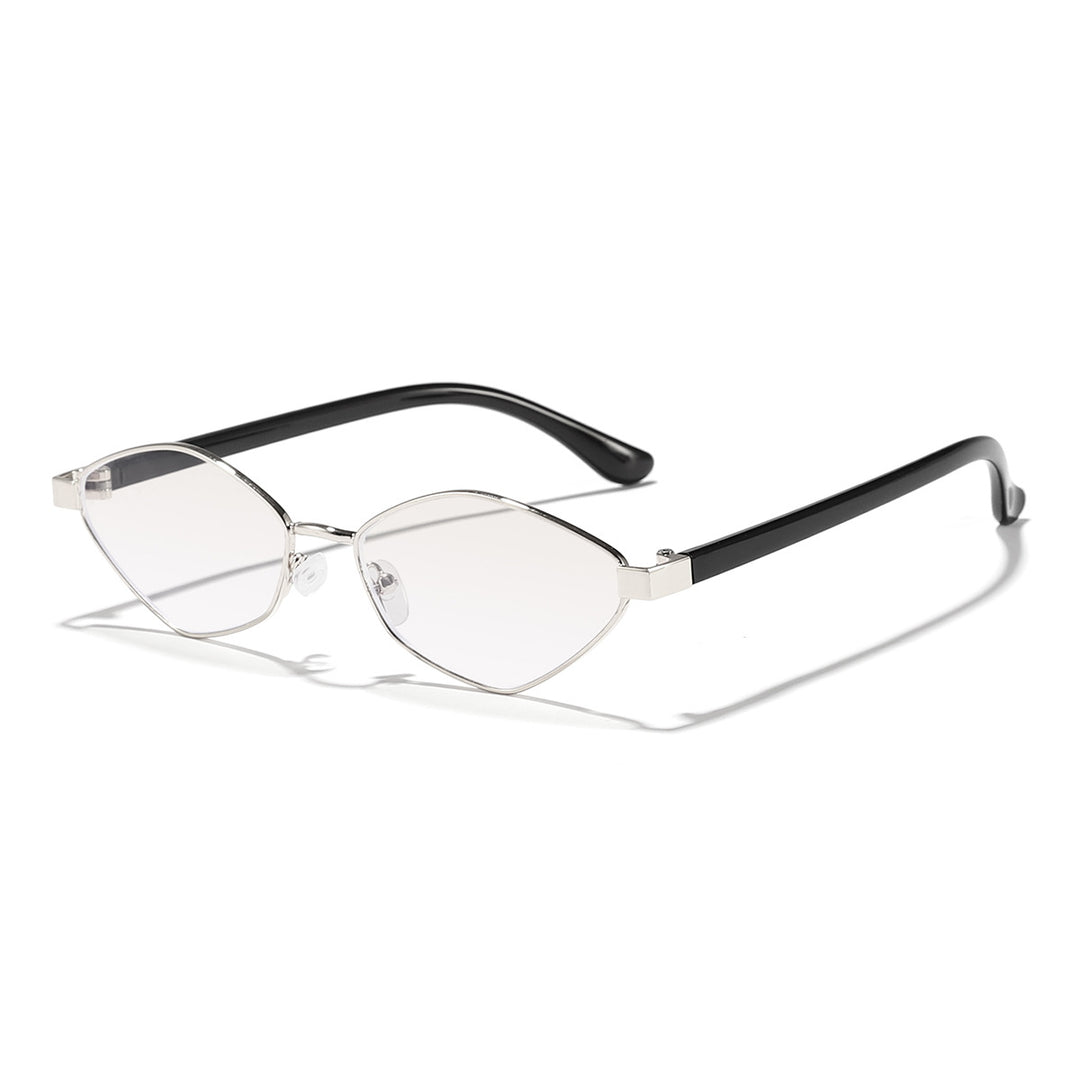 Women's Cat Eye Sunglasses with Brown Lenses and Elegant Metal Frame Kalsten