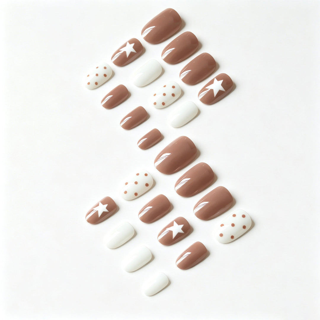 Artistic Star and Dot Nail Art Set