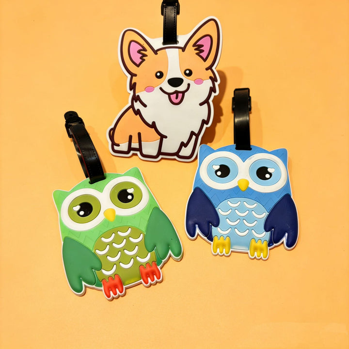 Owl-Themed Luggage Tag Kalsten