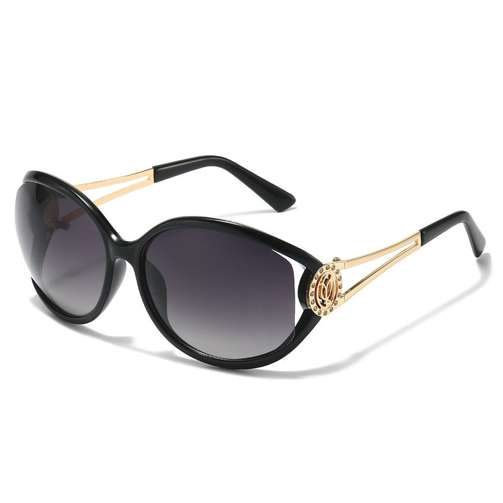 Designer Cat-Eye Sunglasses with Gold Accent Details Kalsten