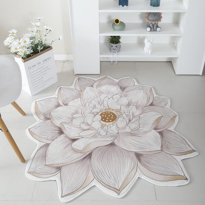 Floral Print Round Area Rug Kalsten