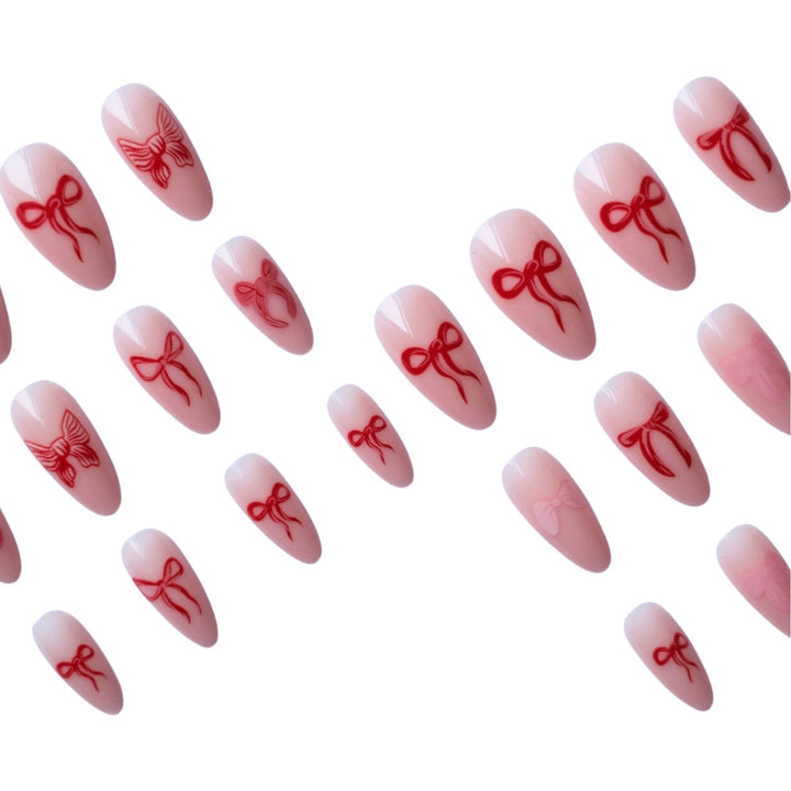 Artistic Bow Design Nail Art