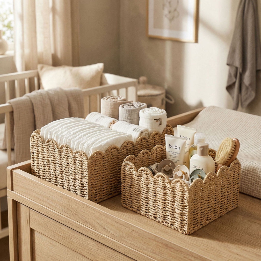 Basket with wave edge Kalsten