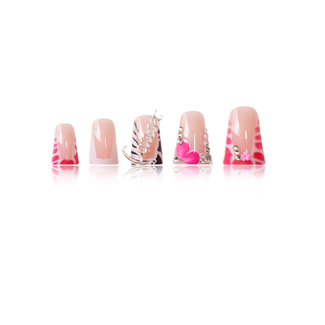 Artistic 3D Decorative Press-On Nail Art Kalsten