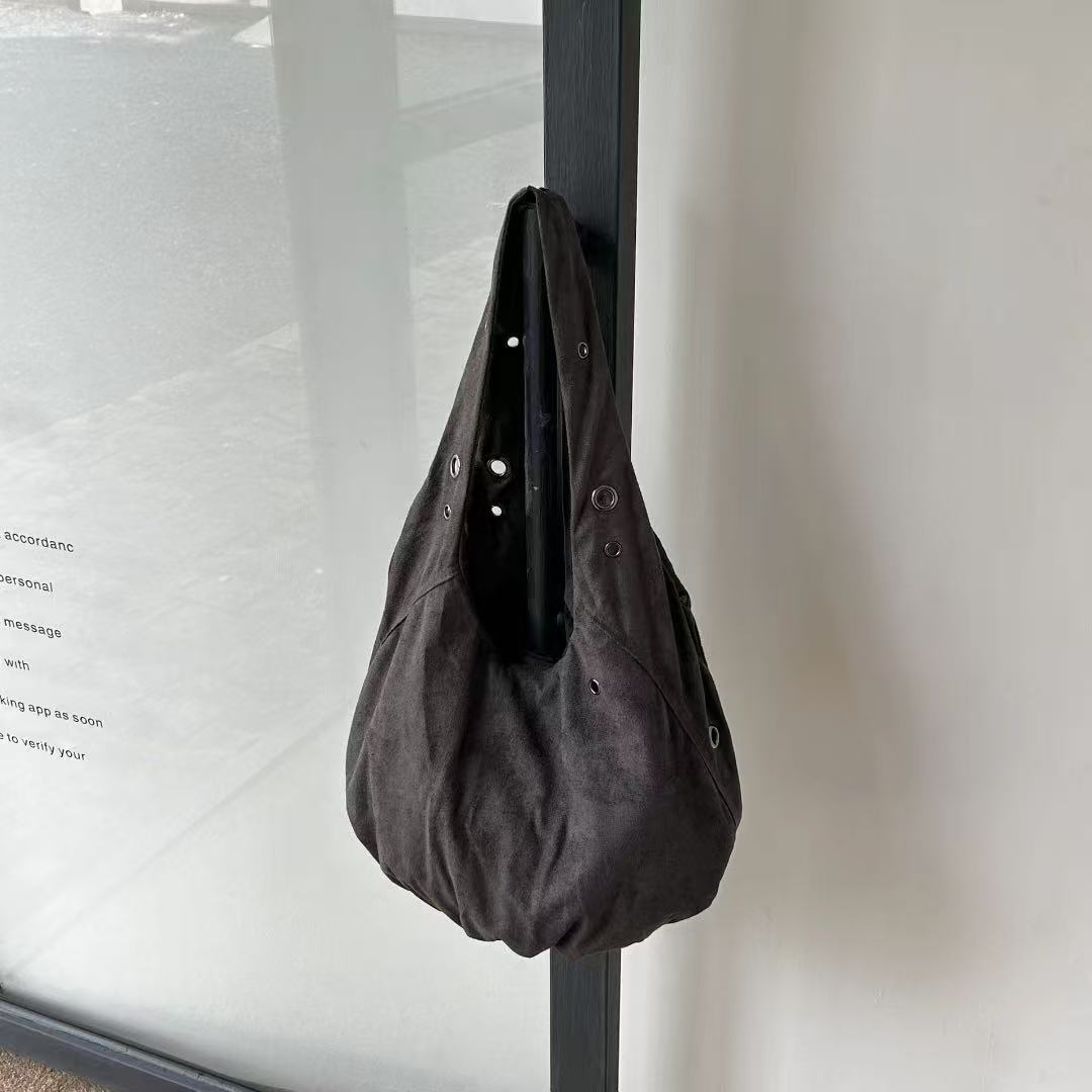 Slouchy Canvas Shoulder Bag