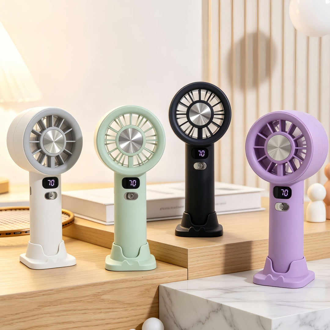 Portable Handheld Fan with Precise Speed Control and LED Display Kalsten