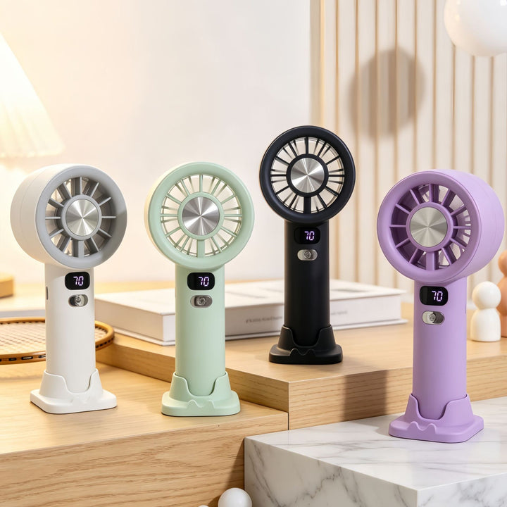 Portable Handheld Fan with Precise Speed Control and LED Display Kalsten