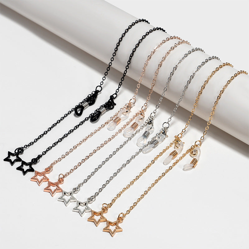 Stylish Star-Embellished Eyewear Chain Kalsten