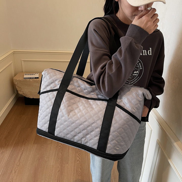 Quilted Travel Weekender Bag Kalsten