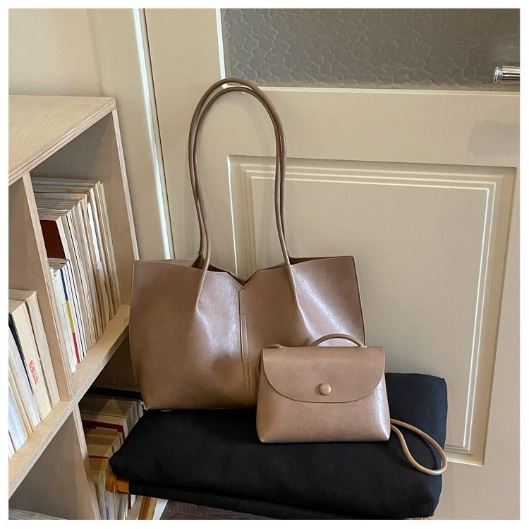 Minimalist Structured Tote Bag Set