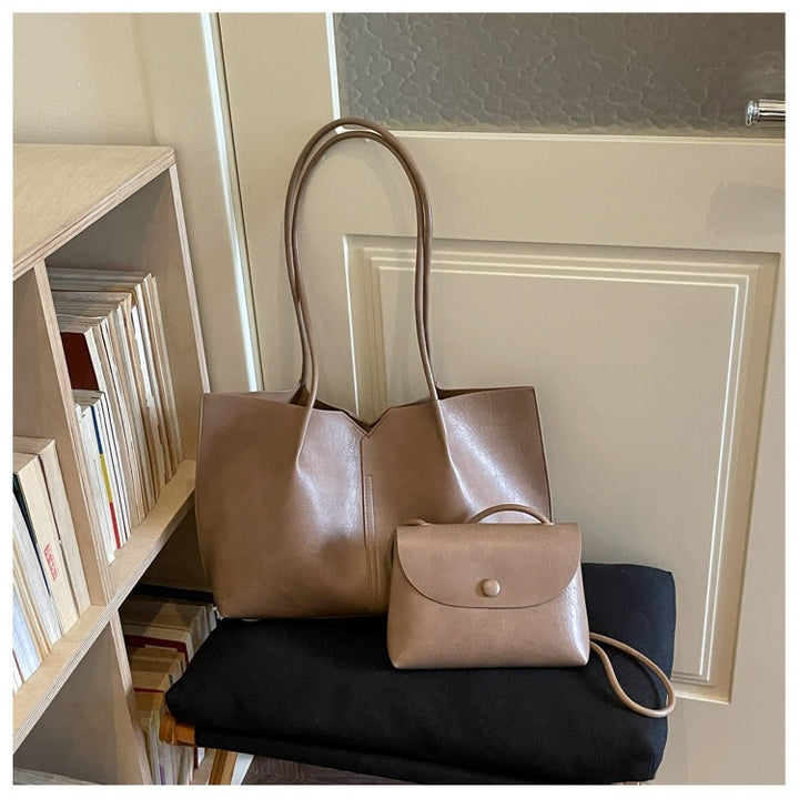Minimalist Structured Tote Bag Set