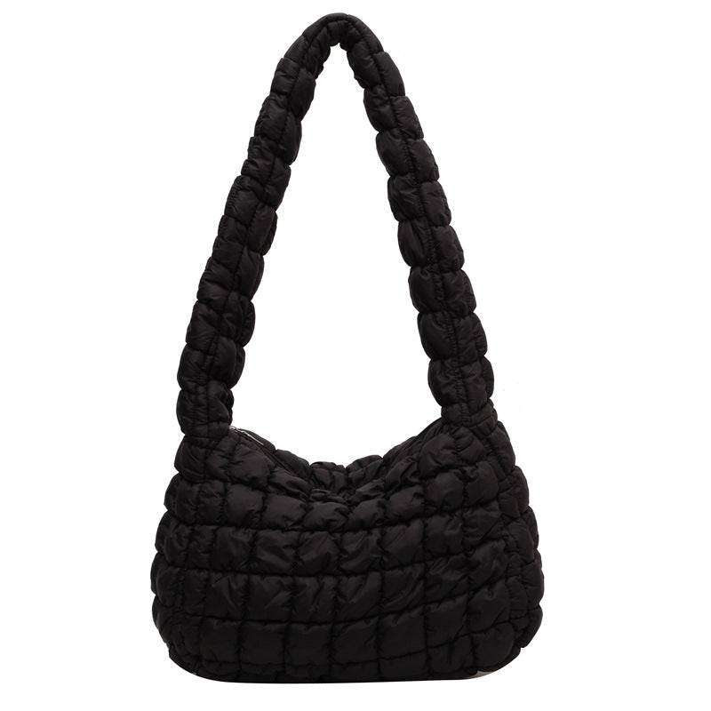 Textured Quilted Shoulder Bag Kalsten