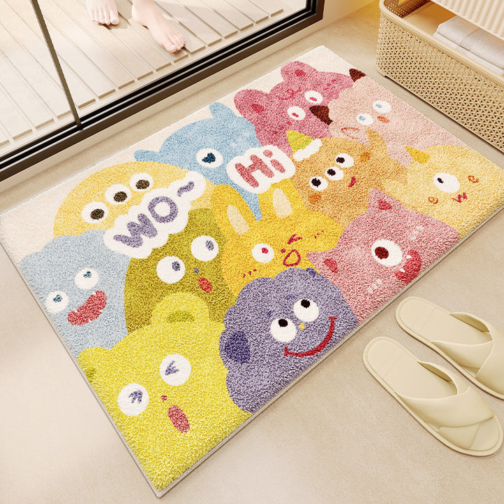 Fun Monster-Themed Bath Mat