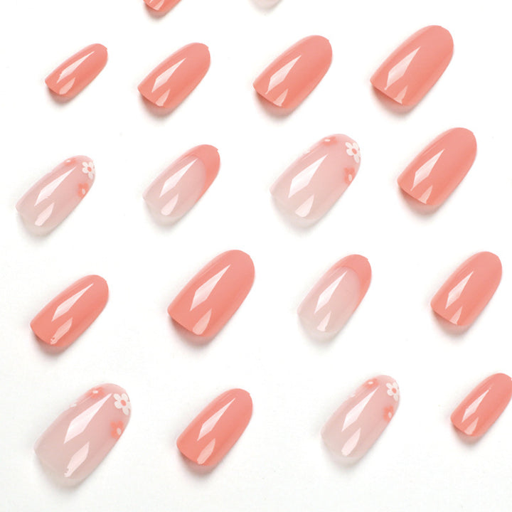 Artificial nail art with elegant floral design Kalsten