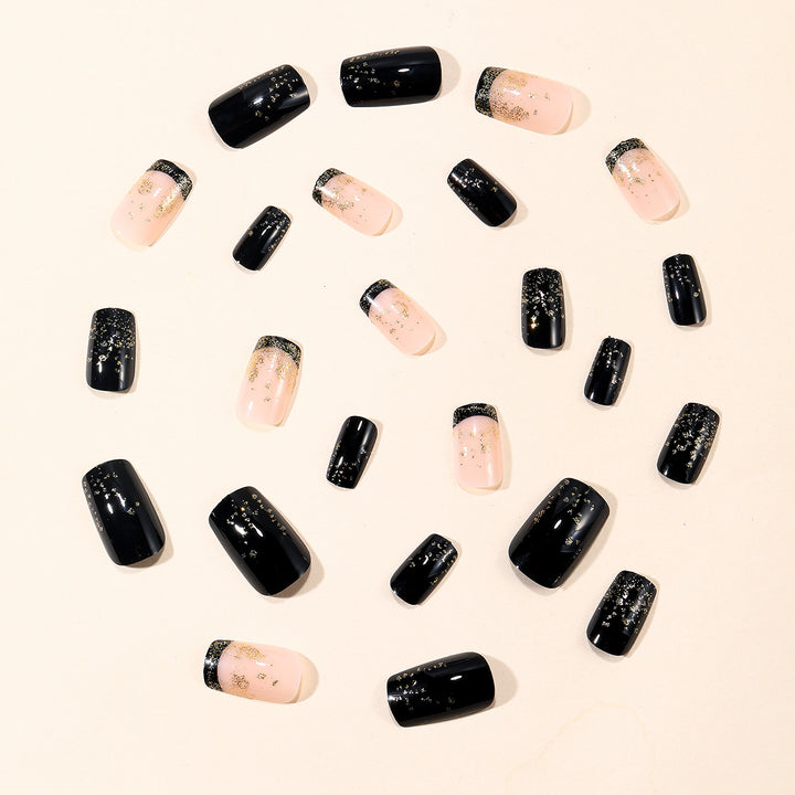 Elegant Glitter Ombre Nail Art Extensions Kalsten