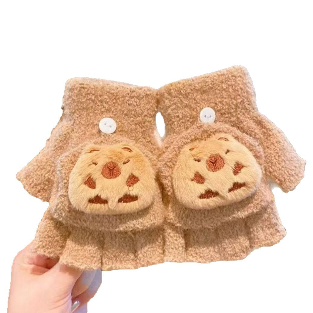 Cute Animal-Themed Fingerless Gloves Kalsten 1790553461