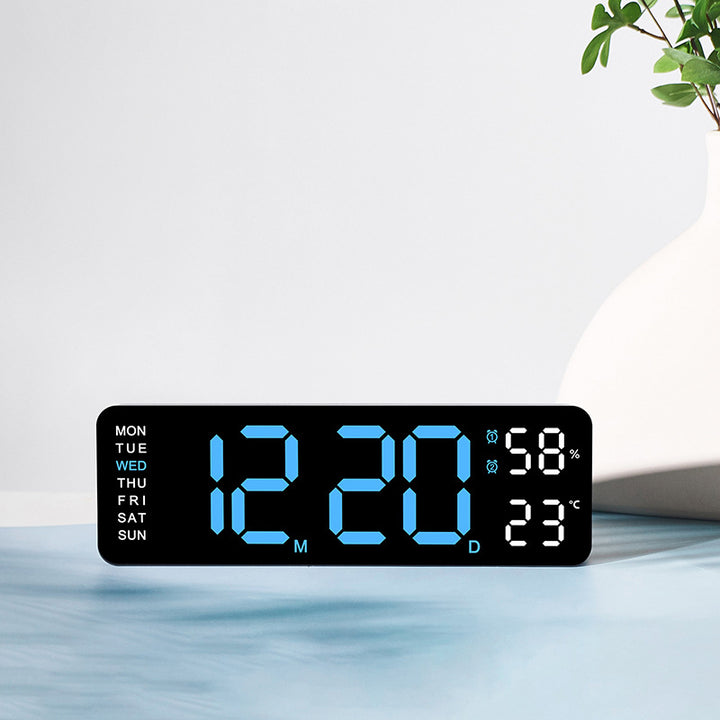 Digital alarm clock with room temperature and humidity display Kalsten