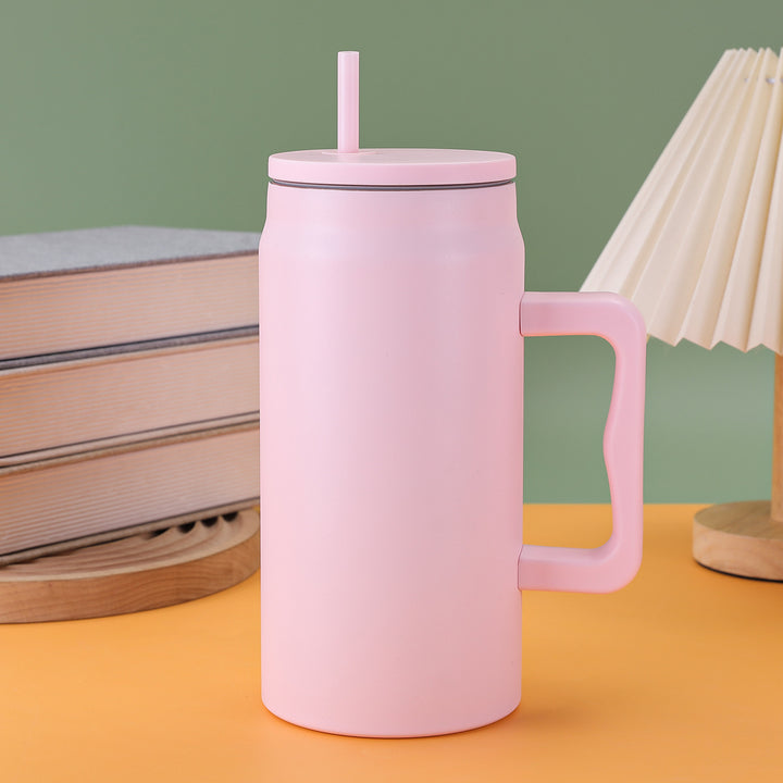 Ladies thermal mug with lid and straw Kalsten