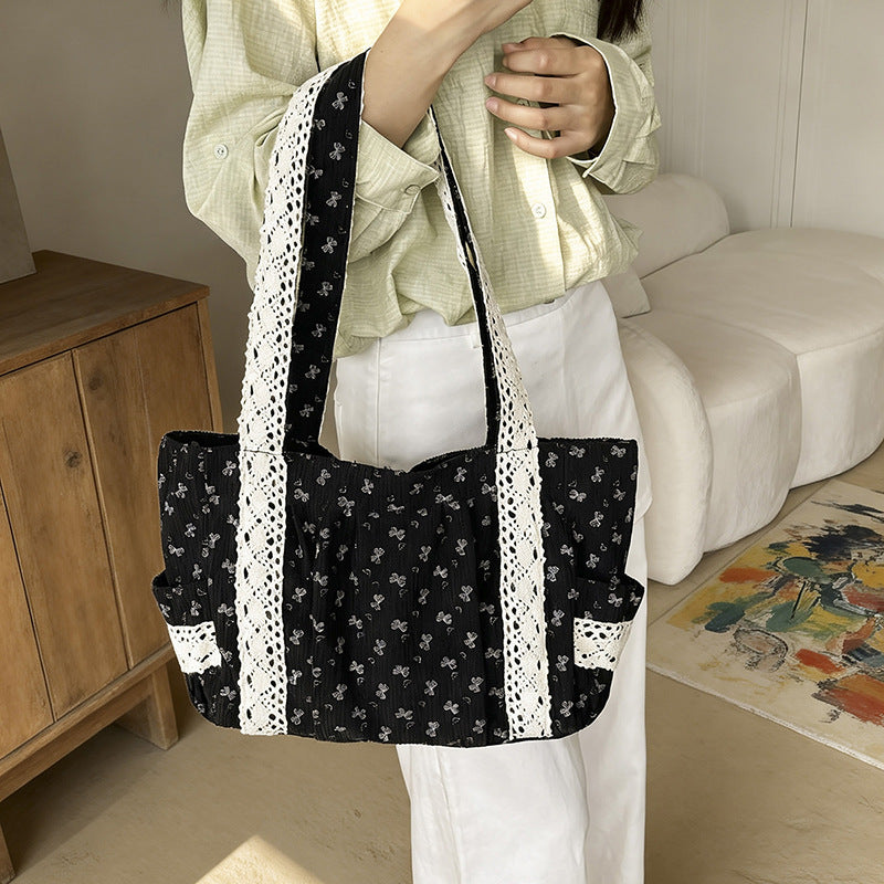WoElegant Floral Print Tote Bag Kalsten
