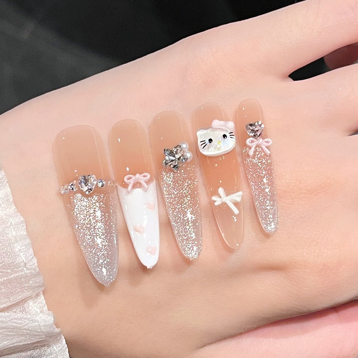 Decorative Premium Press-On Nail Extensions Kalsten