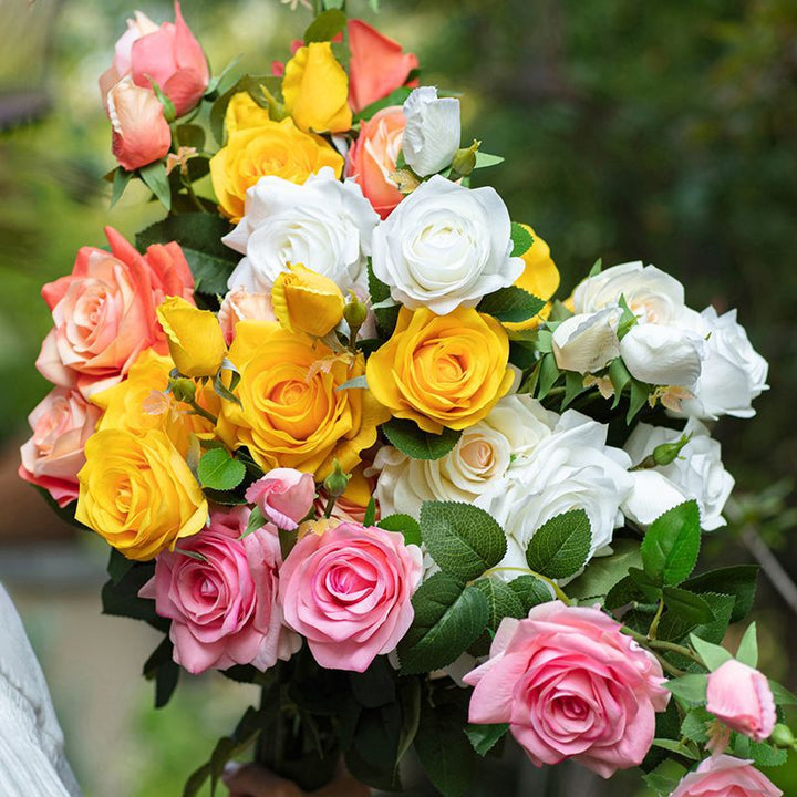 Premium Decorative Artificial Rose Stem