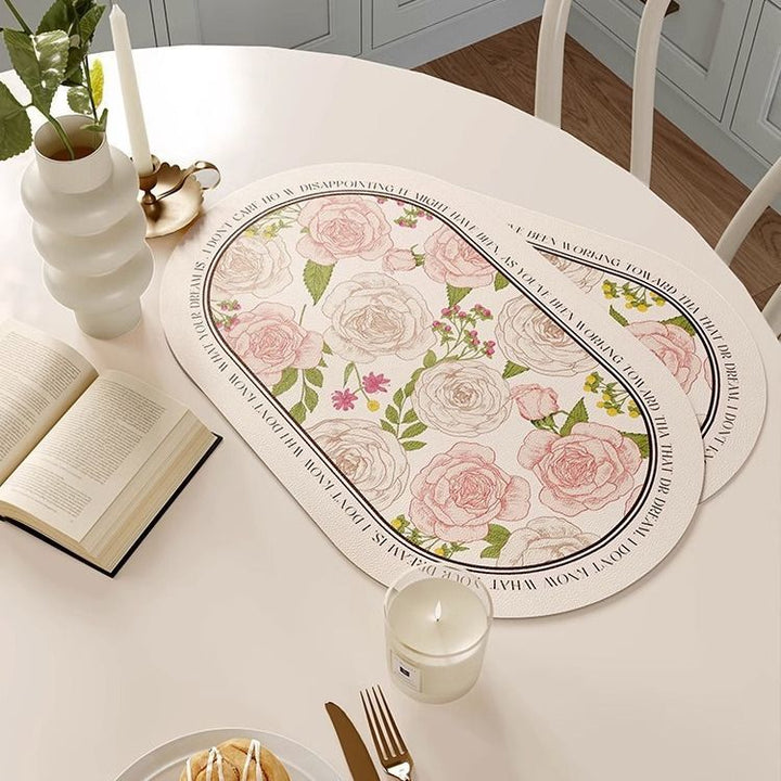 Floral-Themed Decorative Placemats Kalsten