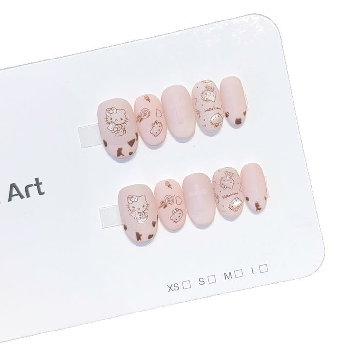 Nail art set with playful Hello Kitty motif Kalsten
