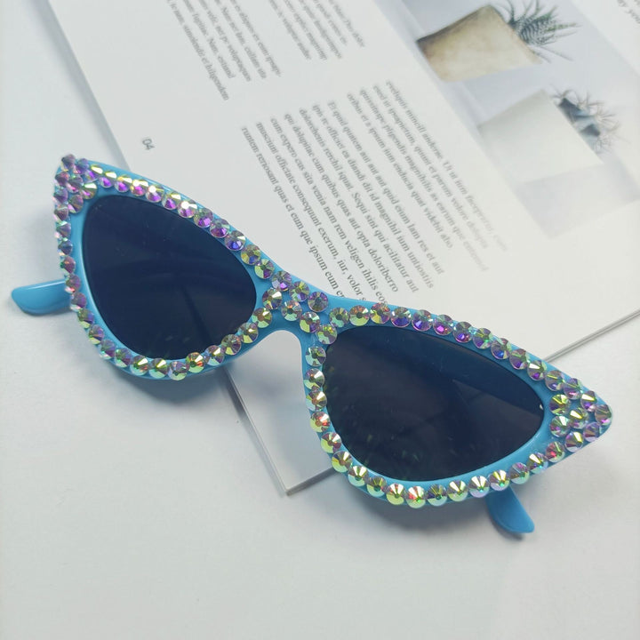 Women's Cat-Eye Sunglasses with Sparkling Crystal Trimming Kalsten