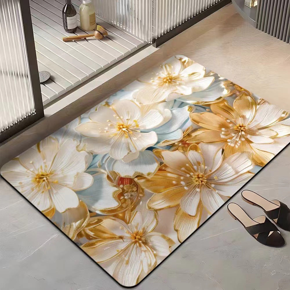 Floral-Themed Comfort Area Mat Kalsten