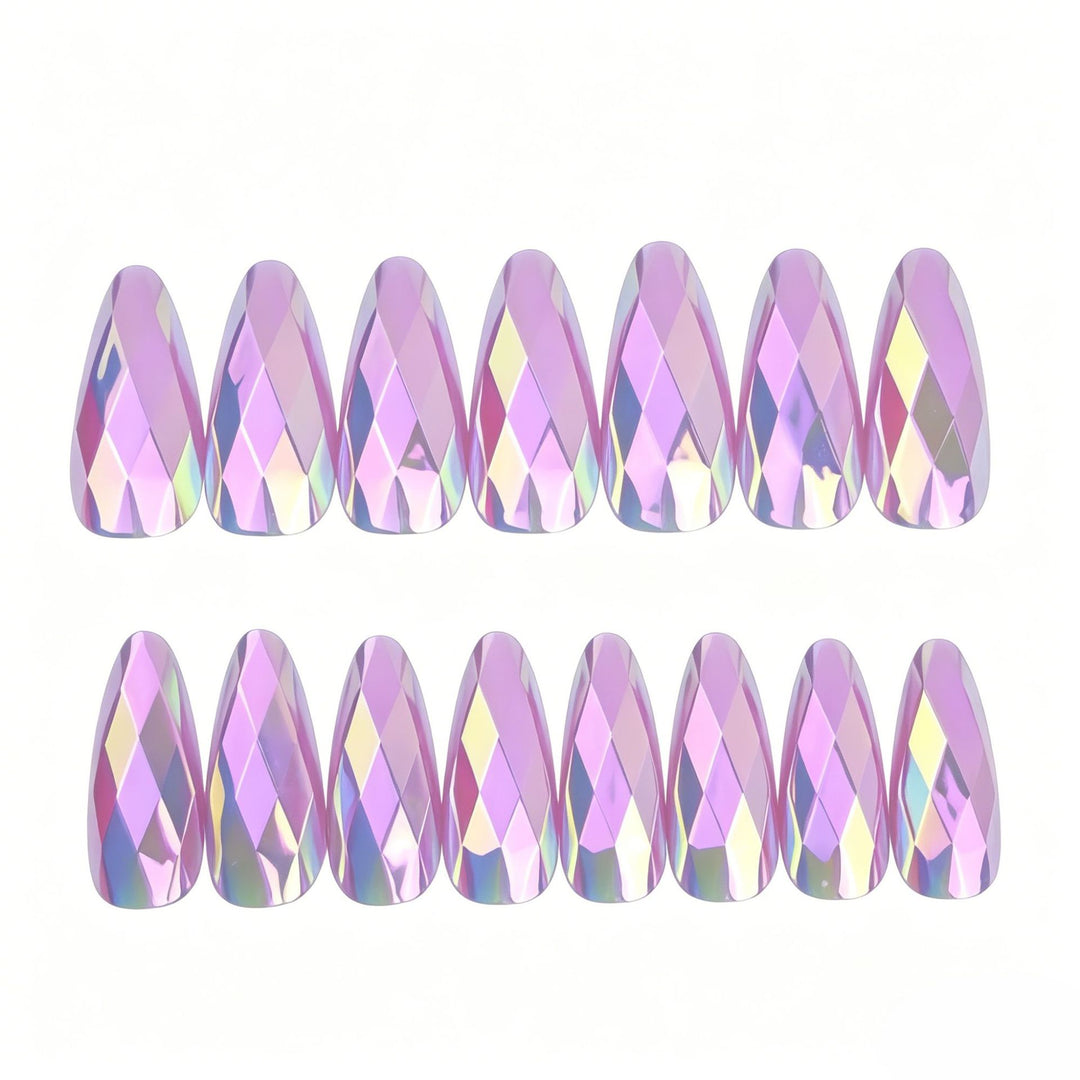 3D Geometric Pattern Nail Art Enhancements Kalsten