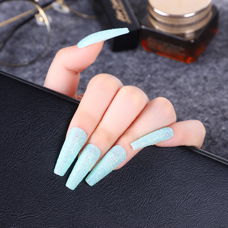 High-quality artificial nails with glitter effects Kalsten