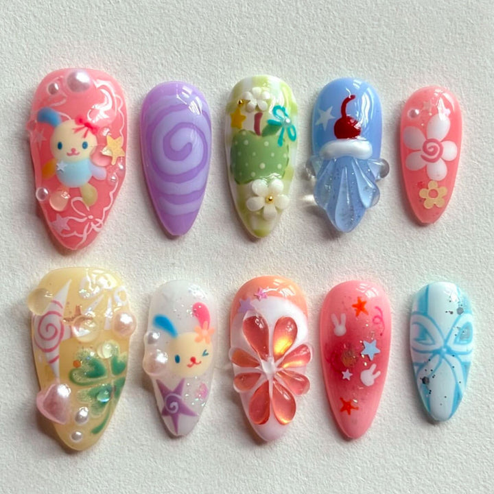 Thematic Artisan Press-On Nail Set Kalsten