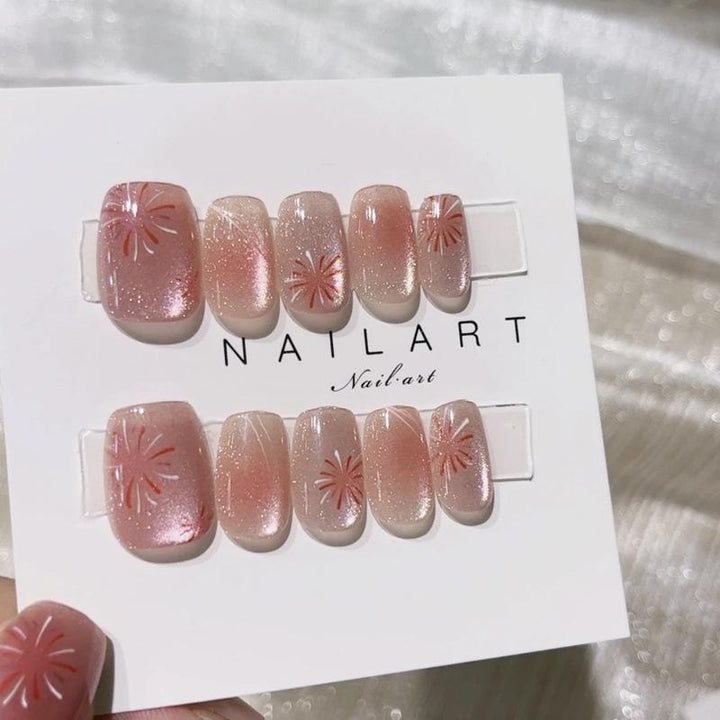 Premium Glitter Press-On Nail Set Kalsten