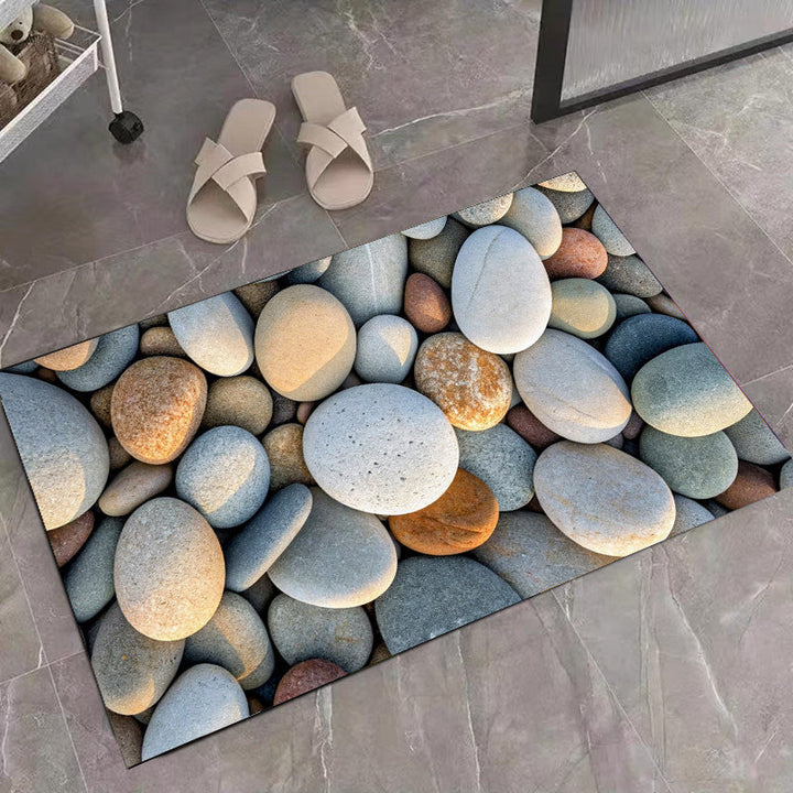 Stone-Inspired Decorative Area Mat
