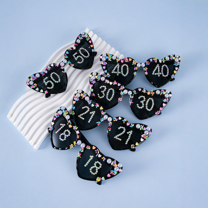 Decorative Celebration Heart-Shaped Sunglasses Kalsten