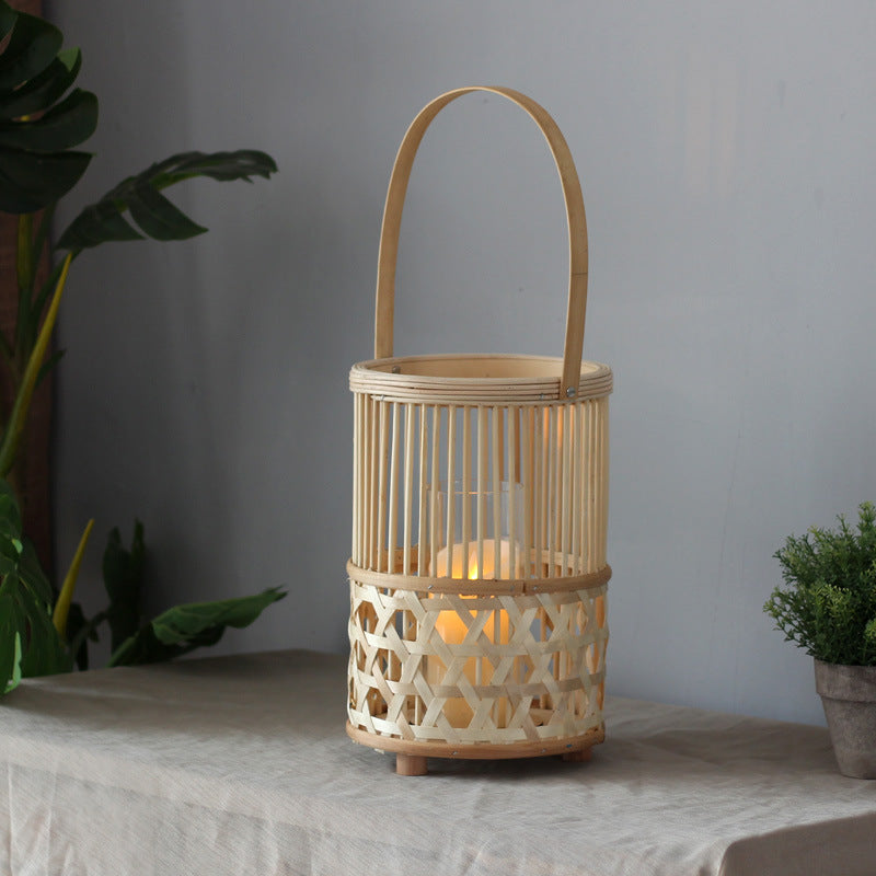 Handcrafted lantern made of rattan Kalsten