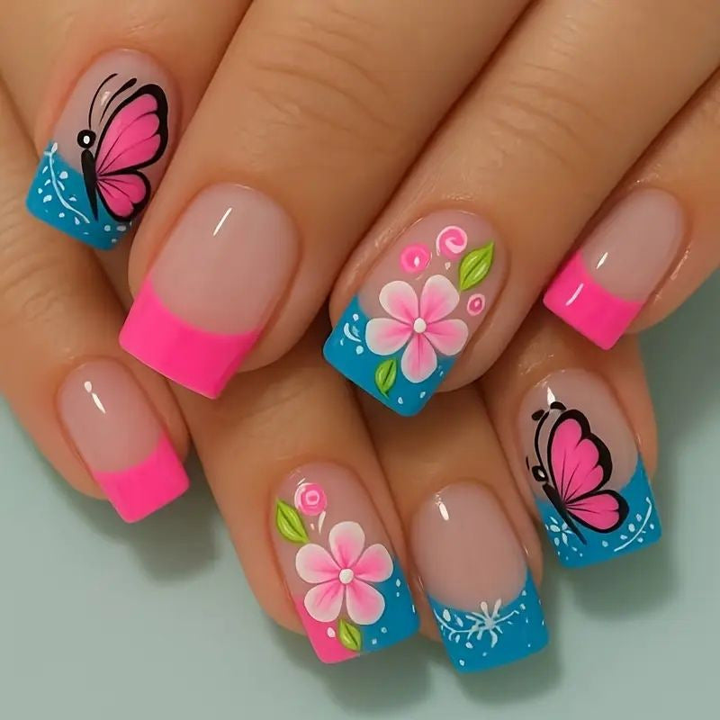 Artistic Floral Nail Art Set Kalsten