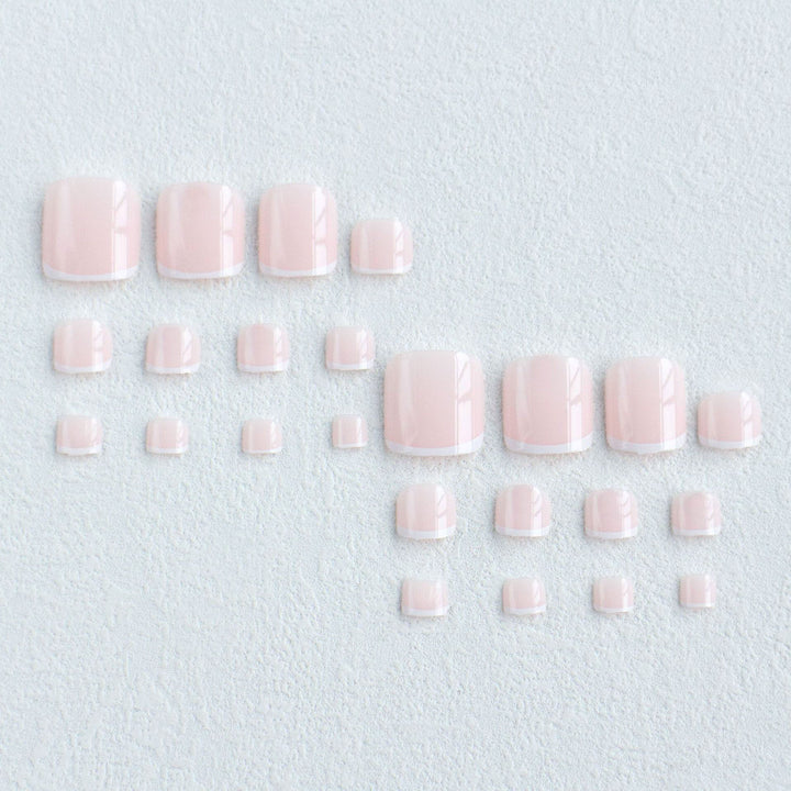 Elegant French Tip Pedicure